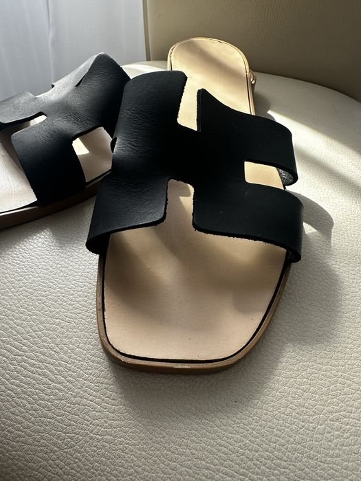 Donna Sandali Neri Pelle 40
