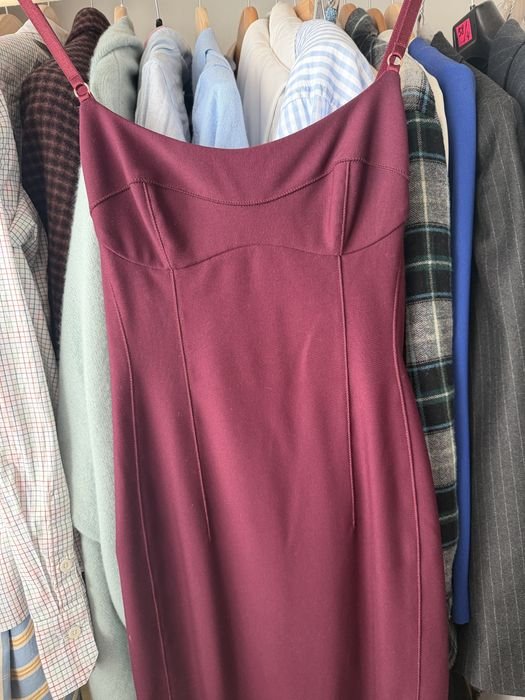 Women Dress Burgundy 34
