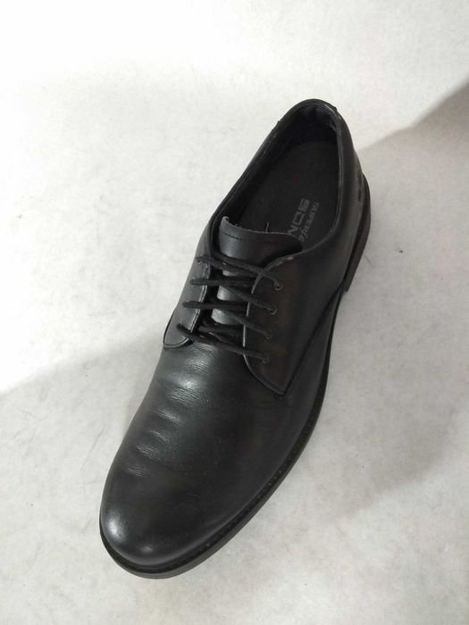 Men Timberland Heels Black Leather 45