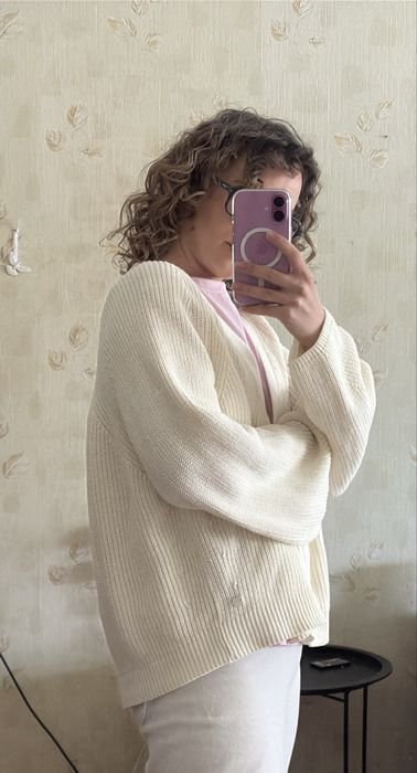 Donna Marc O'Polo Maglione Crema Cotone Biologico