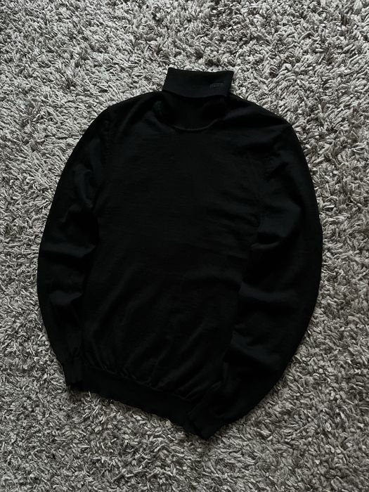 Мужской Hugo Boss Свитер Чёрный Хлопок S-M