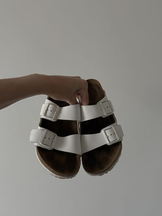 Damen Birkenstock Arizona Weiß Leder 39