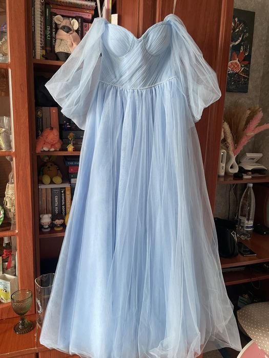 Damen Kleid Blau 36