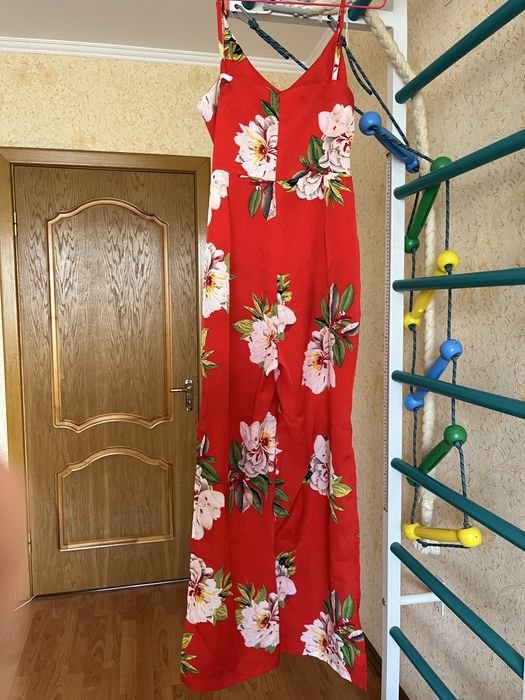 Damen Jumpsuit Rot 38