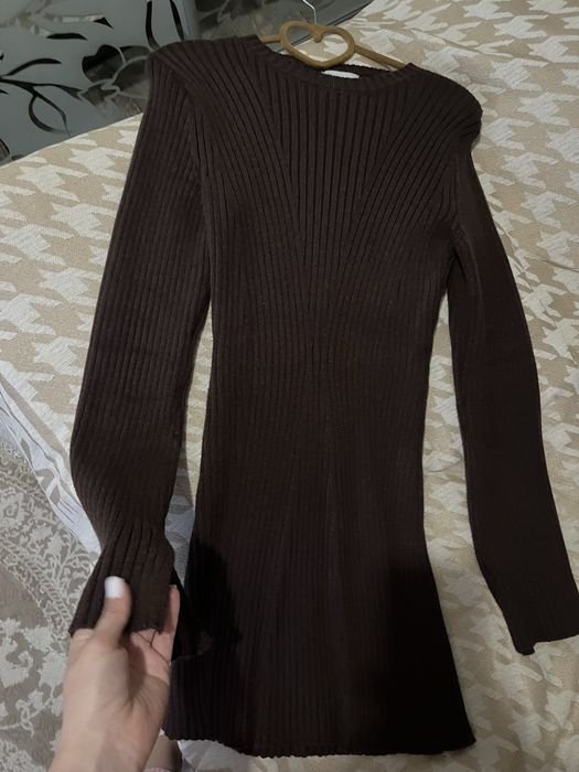 Damen Kleid Braun Anderes Material 38