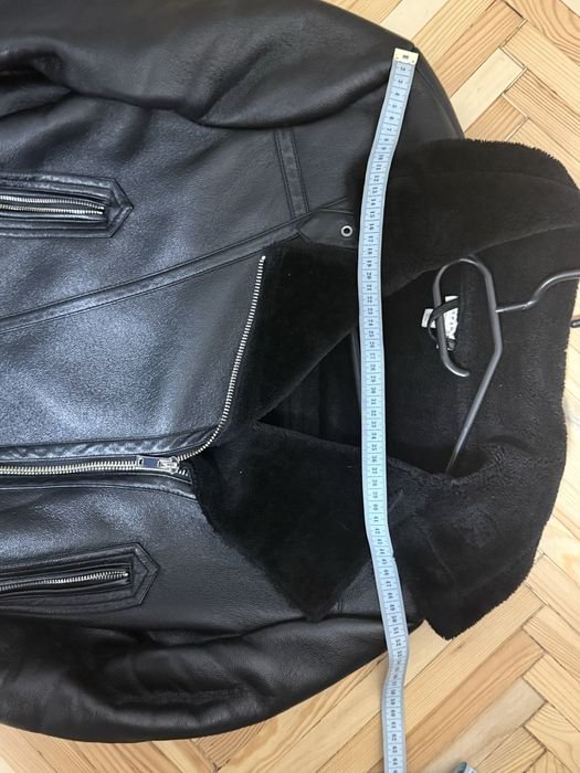 Women Leather Jacket Black 38