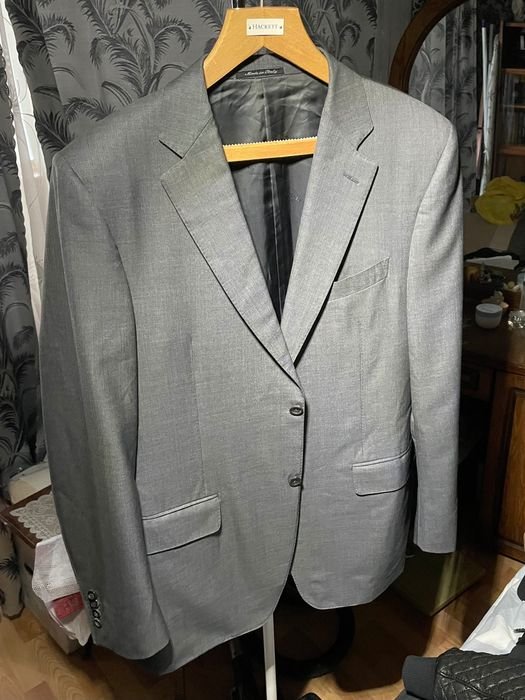 Homme Canali Blazer Gris Laine 42