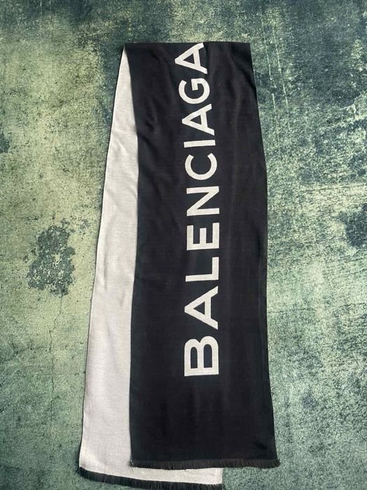 Unisex Balenciaga Sciarpa Nera Maglia