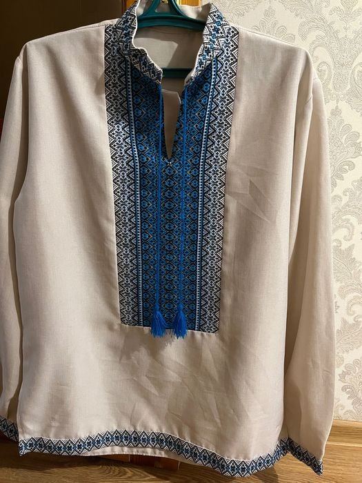 Herren Besticktes Hemd Mehrfarbig Stoff 38