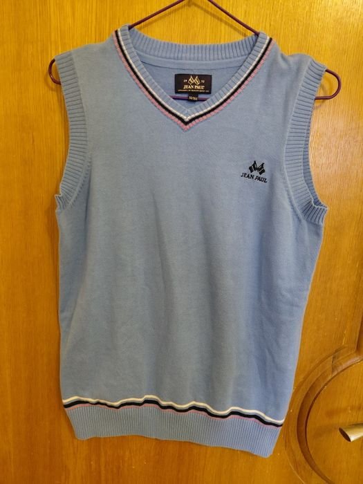 Men Jean Paul Vest Blue 36