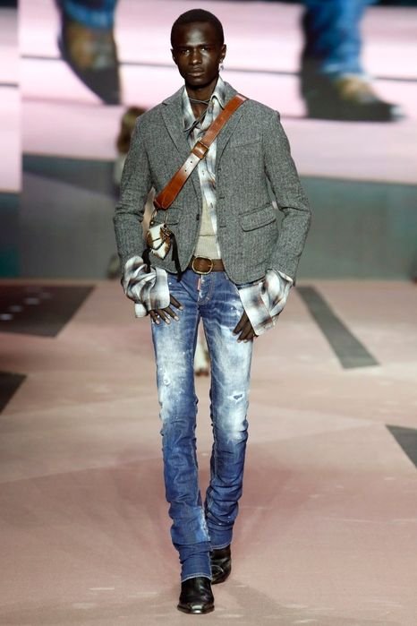 Herren Dsquared2 Sakko Grau Wolle Sonstiges