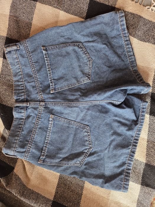 Herren Jeansshorts Marineblau 28