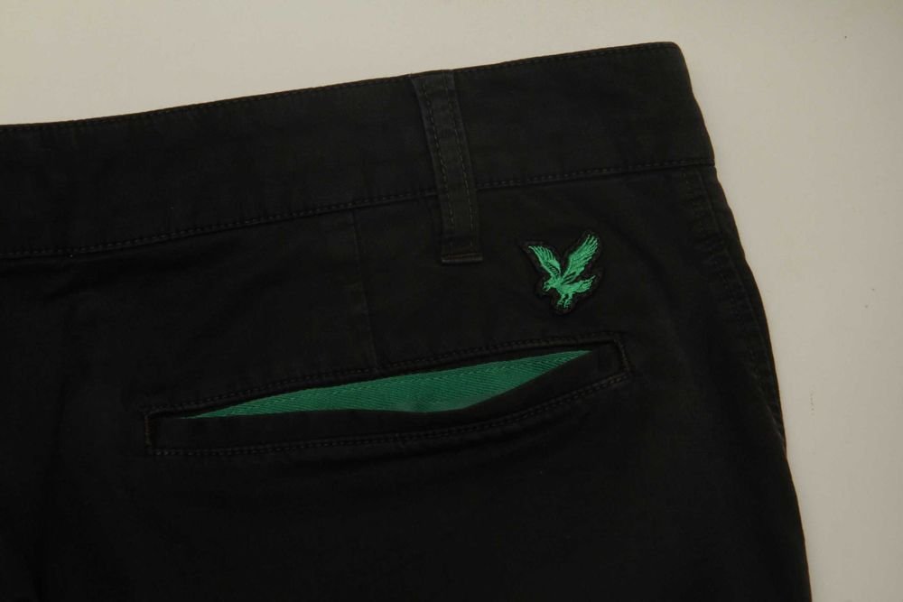 Herren Lyle & Scott Hose Grün Baumwolle 36-38