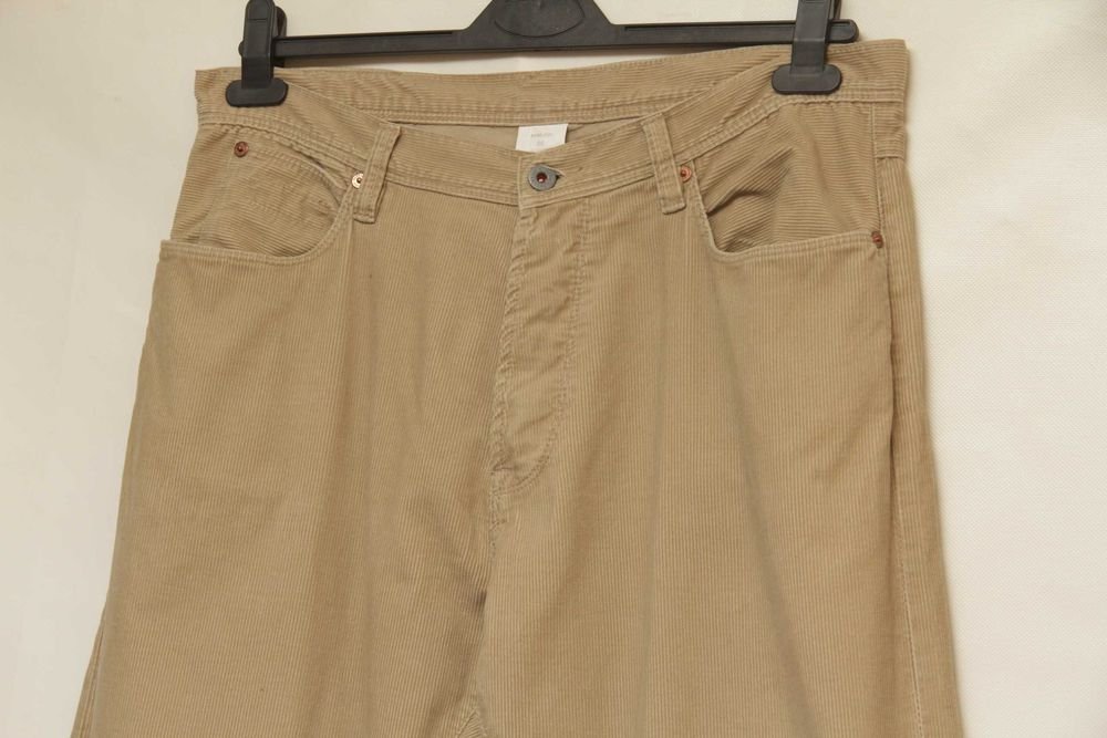 Herren One True Saxon Hose Grau Cord 36-38
