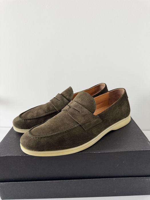 Herren Pazolini Slipper Grün Wildleder 44