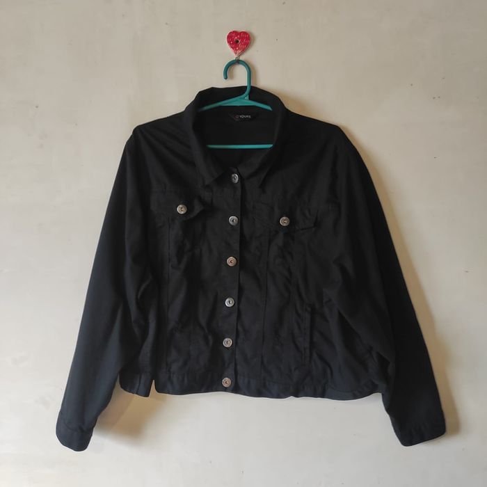 Damen Jeansjacke Schwarz Einheitsgröße