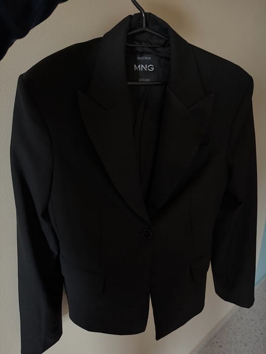 Damen Mango Blazer Schwarz 40