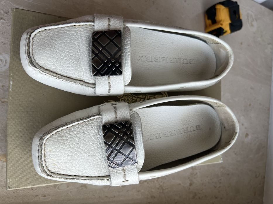 Damen Burberry Slipper Weiß 36,5