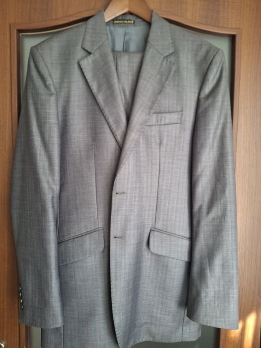 Homme Costume Classique Gris 40