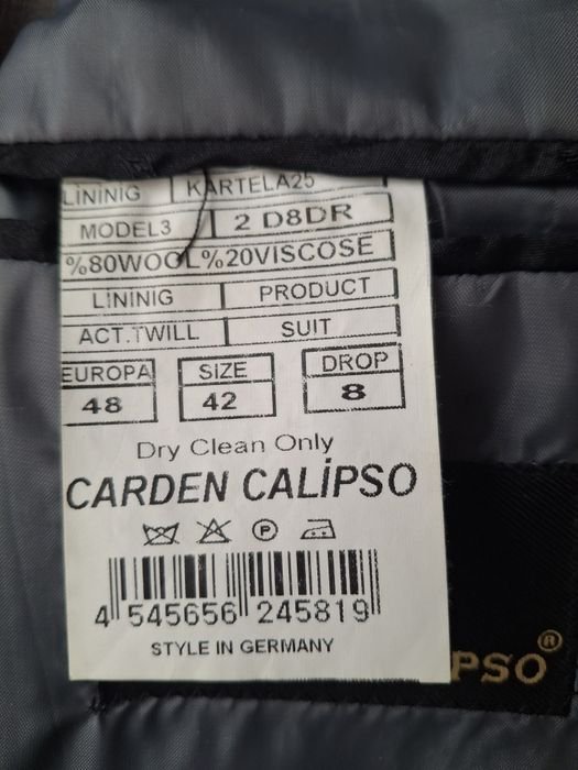 Homme Costume Classique Gris 40