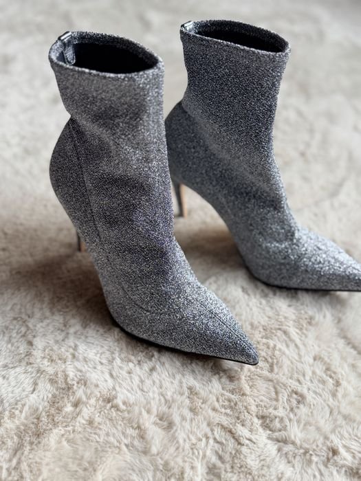 Femme Sergio Rossi Bottines Noires Cuir 37