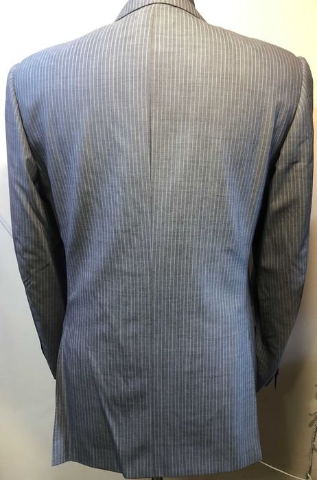 Homme Canali Costume Gris Laine 38