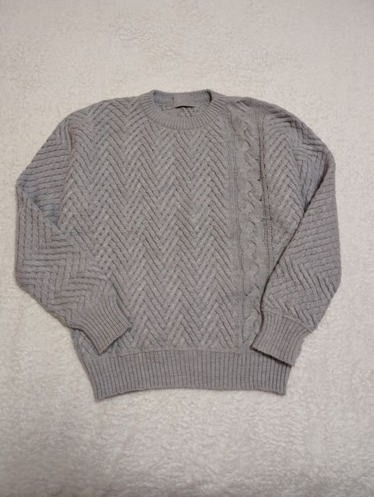 Men Bogner Sweater Grey Wool 40