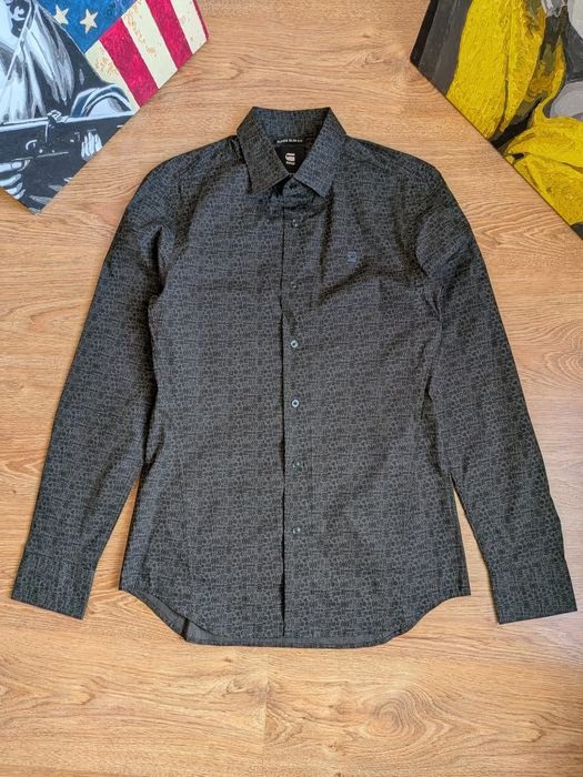 Herren G-Star Raw Hemd Khaki Baumwolle 38