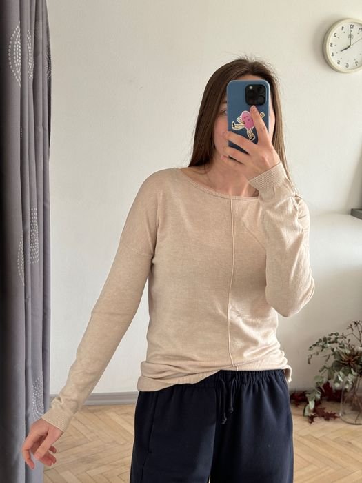Damen Atmosphere Langarmshirt Beige 38