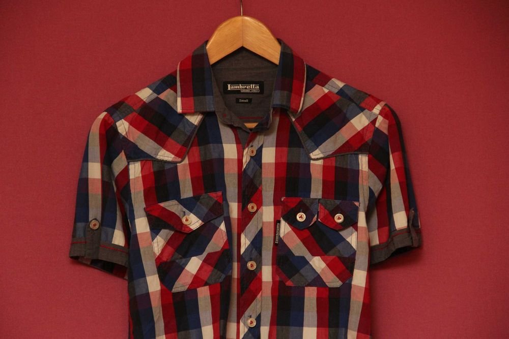 Homme Lambretta Chemise Multicolore Coton 36