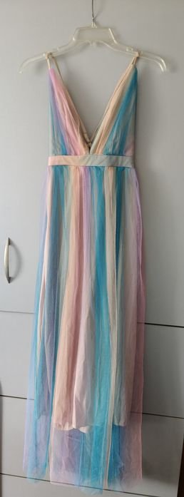 Damen Kleid Mehrfarbig 36
