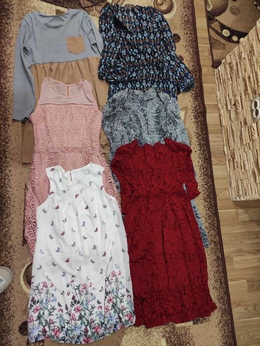 Damen Kleid Mehrfarbig Anderes Material 36
