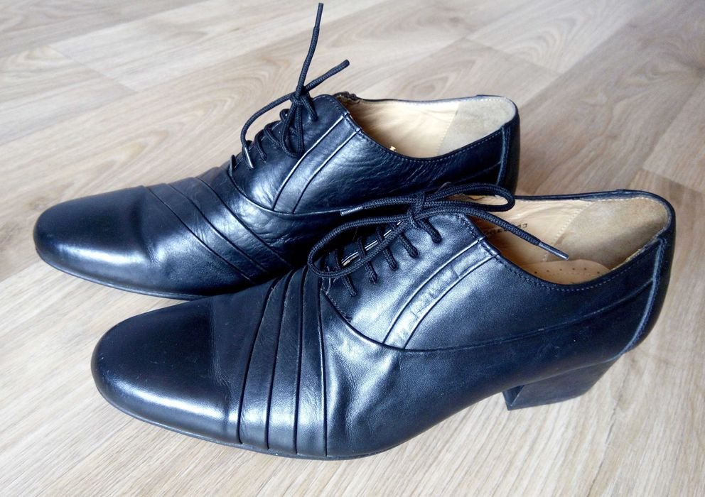 Damen Pierre Cardin Absatzschuhe Schwarz Leder 41