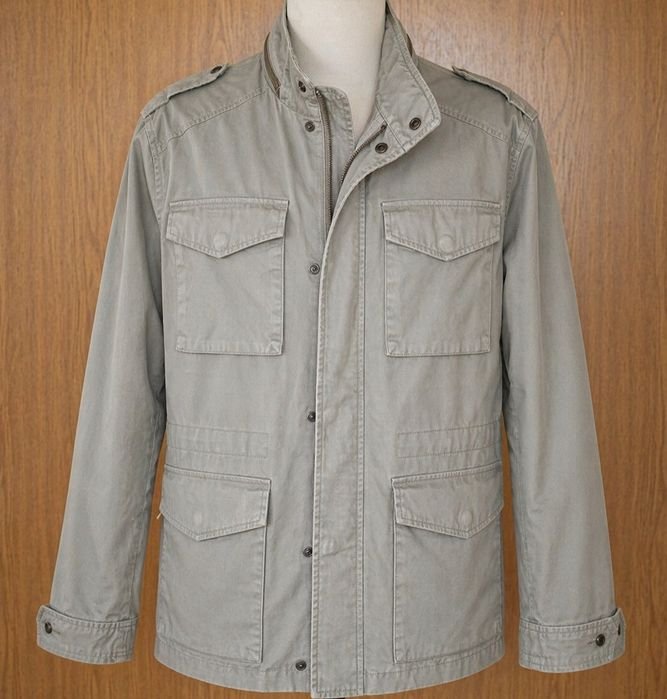 Herren Stylische Jacke Hellgrau 40