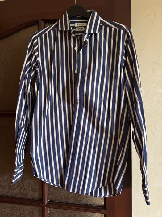 Men Massimo Dutti Shirt Navy 36