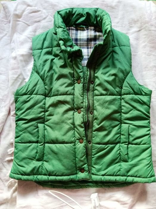 Damen Weste Grün Anderes Material 38