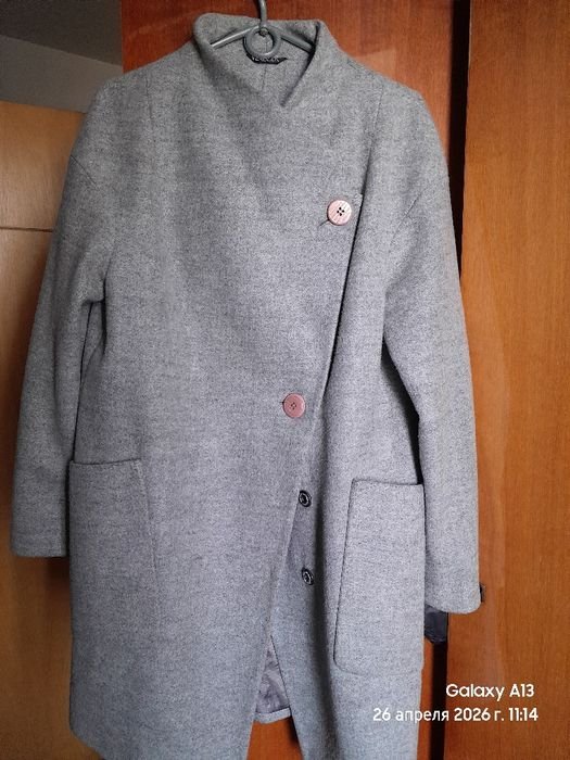 Femme Manteau Gris Cachemire 42
