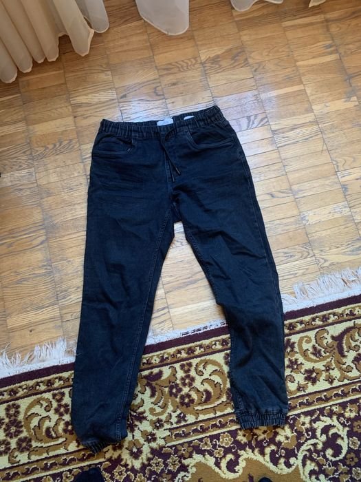 Herren Hosen Schwarz 34