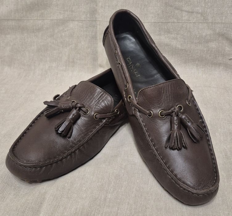 Herren Canali Slipper Braun Leder 43