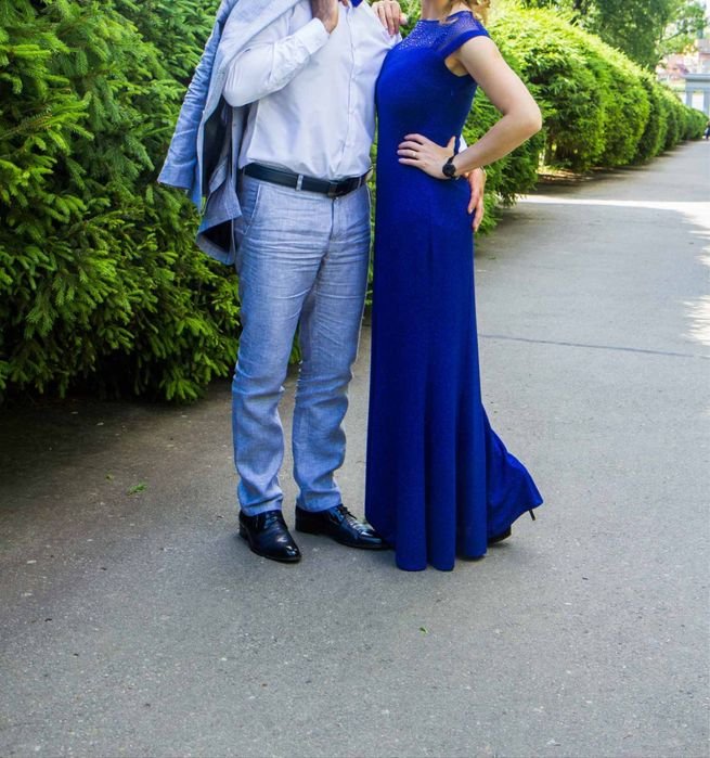 Damen Kleid Marineblau Andere Größe
