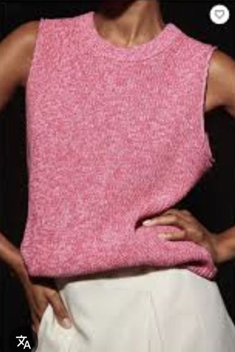 Women COS Vest Pink 36