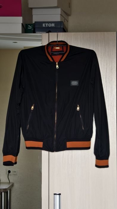 Herren Dolce & Gabbana Bomber Schwarz Polyester 40