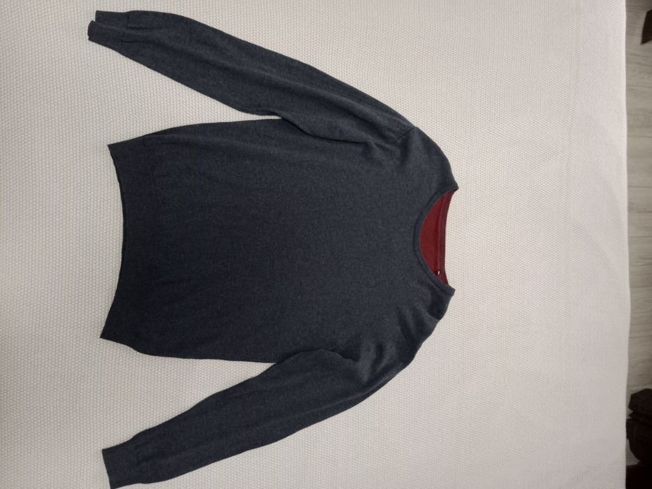 Herren Pullover Grau Baumwolle 3XL