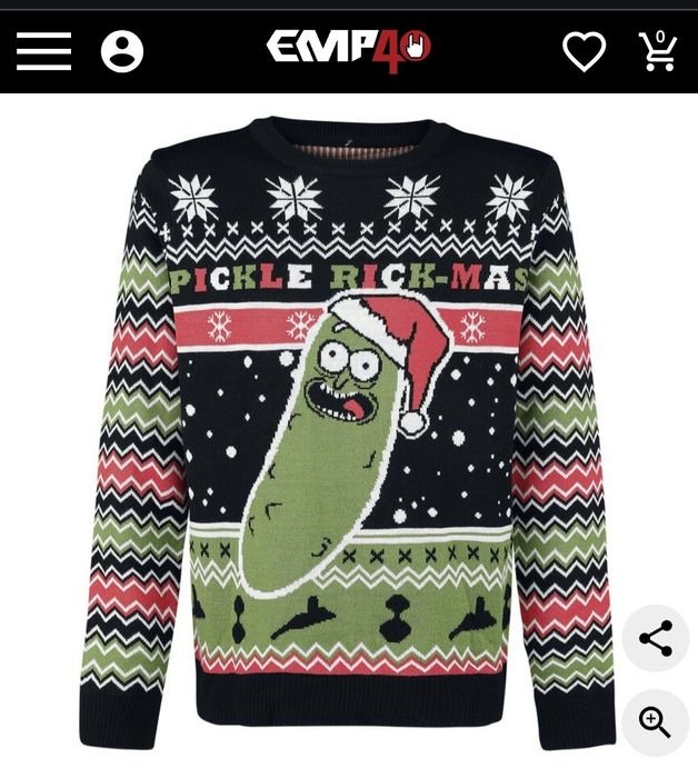 Herren Rick and Morty Pullover Mehrfarbig 36
