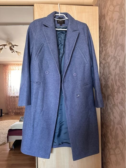 Женское Пальто Тёмно-синее 36