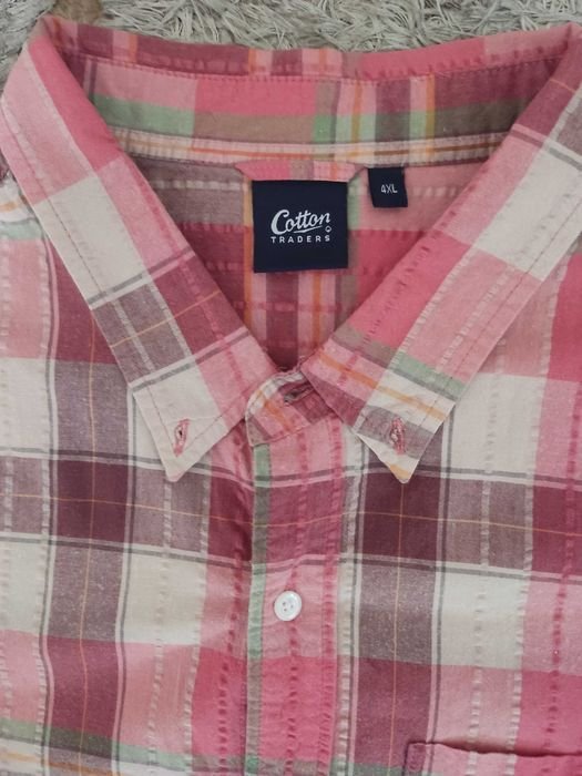 Uomo Camicia Rossa Cotone Altro