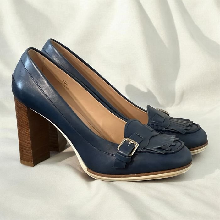 Herren Tod's Slipper Marineblau Leder 40.5