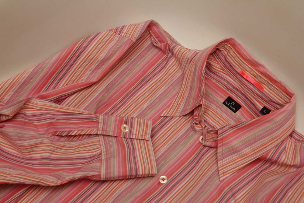 Men Paul Smith Shirt Multicolor Cotton 40