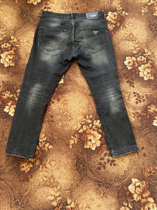 Men Prada Jeans Black Denim 32