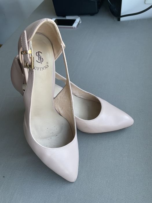 Damen Absatzschuhe Rosa Kunstleder 37